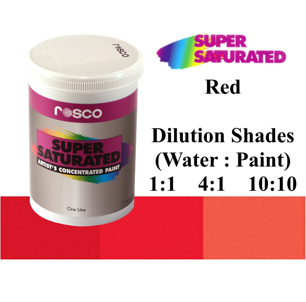1l Rosco Super Saturated Red Paint